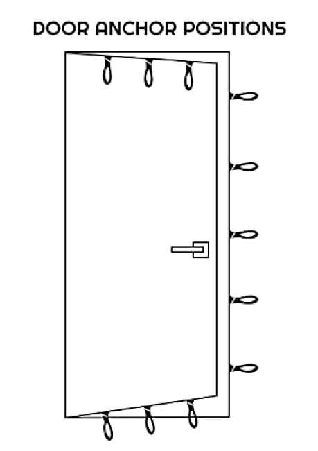 Extra Large Heavy Duty Door Anchor - Great for Resistance Bands, Physical Therapy Bands, and Closed Loop Bands
