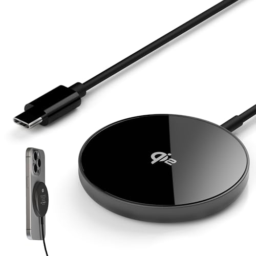 Amazon.co.jp: ar Qi2 15W マグネット式 ワイヤレス充電器｜薄型 7.4mm