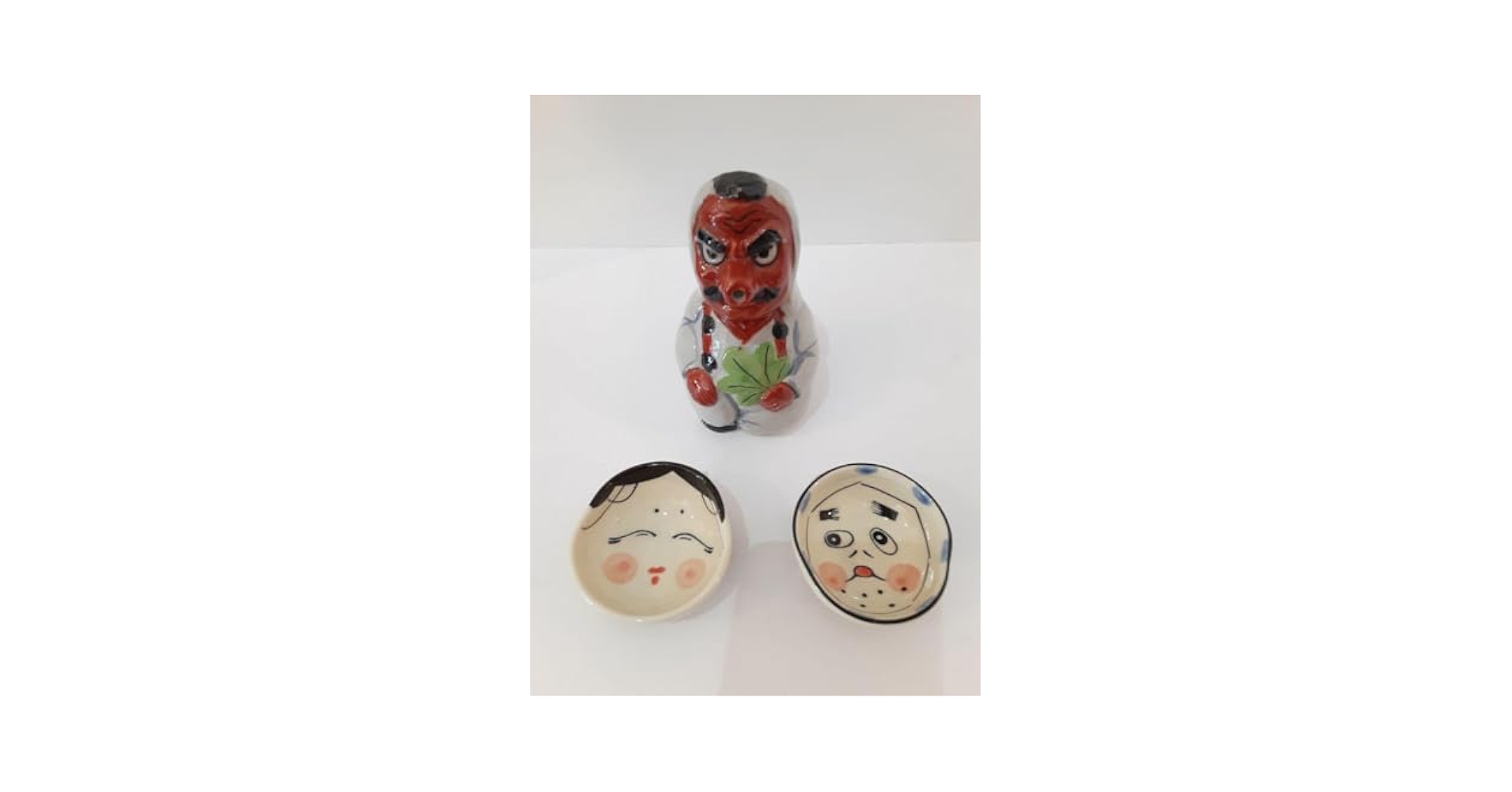 Amazon.co.jp: 天狗 徳利 おかめ、ひょっとこ 盃 セット : おもちゃ