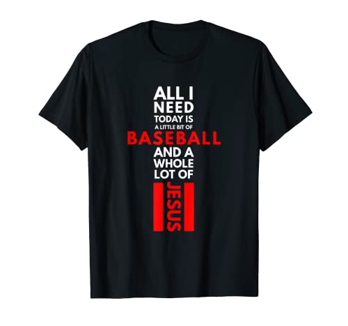 Camiseta de béisbol - Béisbol Y Un Mucho De Jesús Camiseta