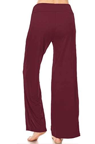 Image of Leggings Depot Women's Wide Leg Drawstring Pajama Pants for Lounge, Sleep
