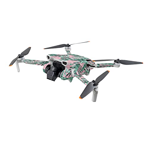 Image of MightySkins Carbon Fiber Skin Compatible with DJI Mini 3 - Two Tone Tropical | Protective, Durable Textured Carbon Fiber Finish | Easy to Apply