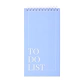 Papboo Leicht zu transportierende To-Do-Liste, Planer, Checkliste mit 80 bedruckten Blättern, mattes Finish (Himmelblau)