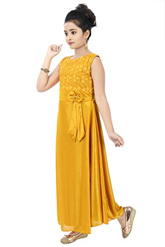 Image of Chandrika Kids Embroidered Festive Gown Dress for Girls