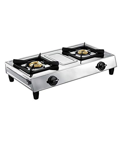 Image of Mars Eco Double Burner Stainless Steel Gas Stove