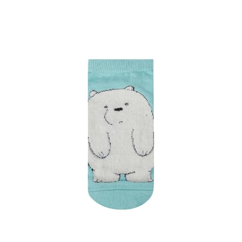 SocksXpress We Bare Bears Fur Lowcut Socks with Gift Pack For Women (Pack Of 3)(Free size)| Made with 100% Combed Cotton & Spandex