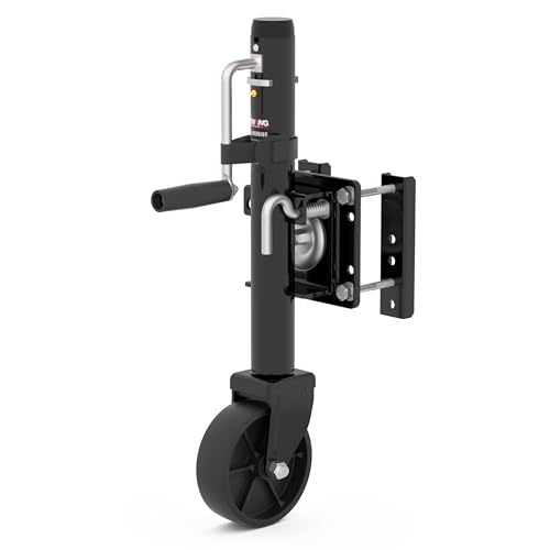 TOWKING 1200 lbs Trailer Jack with Wheel 10 Lift Bolt On Tongue Jack for RV Boat Trailer and More