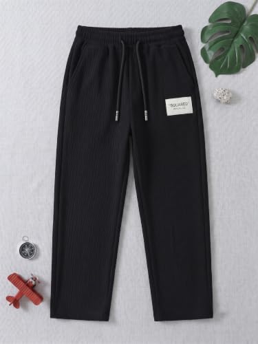 Image of Lymio Junior's Pants for Boys | Relaxed Fit Casual Baggy Corduroy Trousers | Boys Wide Leg Streetwear (SSK-08-10)