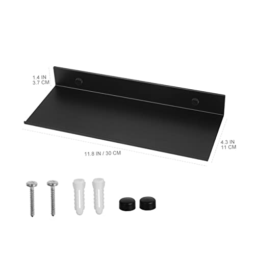 1 juego Estante de pared Estante de pared Estante de metal Bandeja de servicio Soporte de imagen Estante de tocador Estante de pared del dormitorio Estante de pared de la sala Soportes de almacenamien - imagen 8