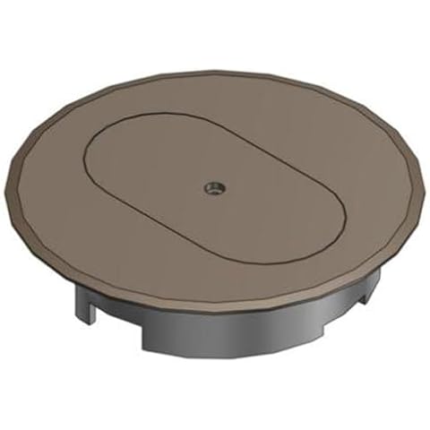 Carlon E97DSB Round Duplex Receptacle Cover, Diameter: 5", Non-Metallic Cover