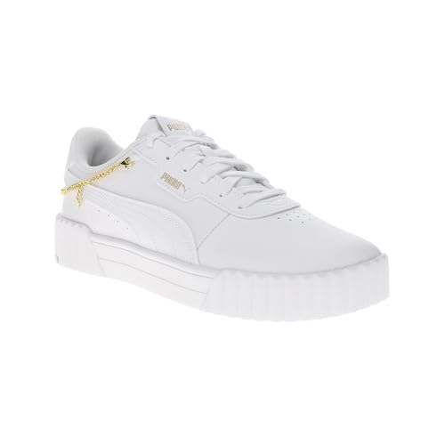 PUMA Womens Carina 3.0 Charm Lace Up Sneakers Shoes Casual - White - Size 7 M2