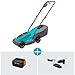 Gardena Akku-Rasenmäher PowerMax 30/18V P4A Ready-to-Use-Set: Grasmäher bis 150 m², 30 cm Schnittbreite, 35 bis 65 mm Schnitthöhe, 25 l Fangvolumen, ergonomischer Griff (14630-20)