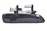 PT Auto Warehouse HO-3232S-RR - Outside Exterior Outer Door Handle, Smooth Black - Passenger Side Rear
