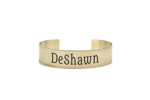 Bracelet de Gravure de Nom pour Homme en Or - Manchette Ouverte Personnalisée