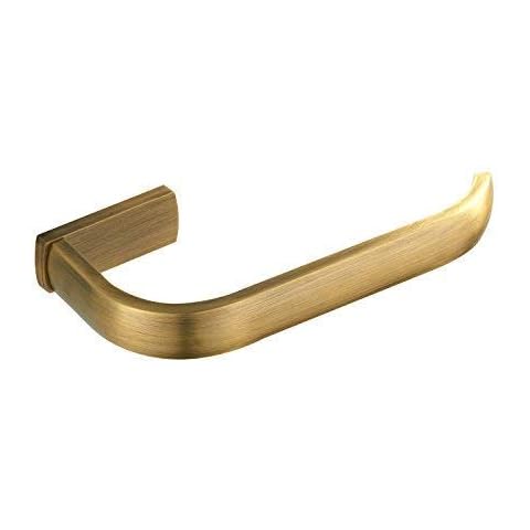 Wellsum Archaistic Bathroom Wall mount Antique Brass Toilet Roll Paper Holder Tissue Holder Toilet paper holder Brushed Finish Cover