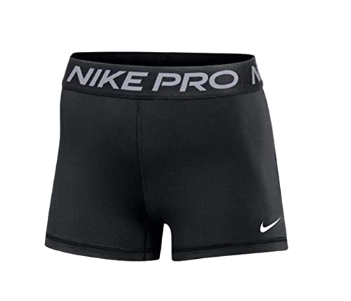 Nike Women's Pro 365 3' Shorts DH4863 010 Black/White/Grey Size Small