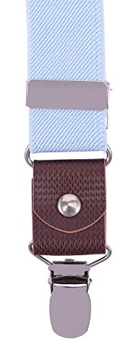 ORSKY Baby Boys' Bow Tie and Suspenders Set Adjustable Elastic 24" Blue