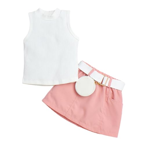 Hopscotch Girls Polyester Solid Blouse and Skirt Set in White Color Hopscotch Girls Polyester Solid Blouse and Skirt Set in White Color