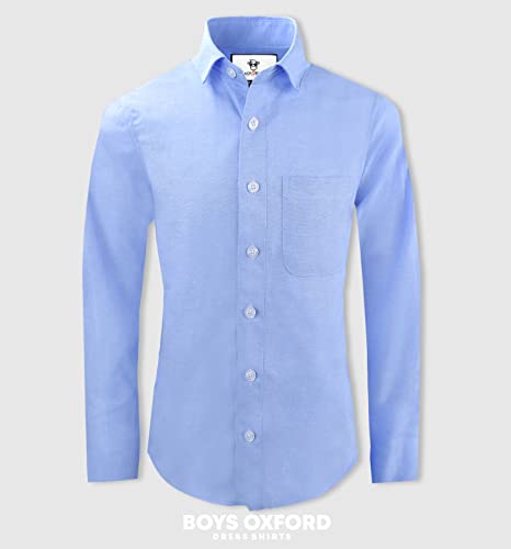 Black n Bianco Boys' Signature Oxford Long Sleeve Dress Shirt2