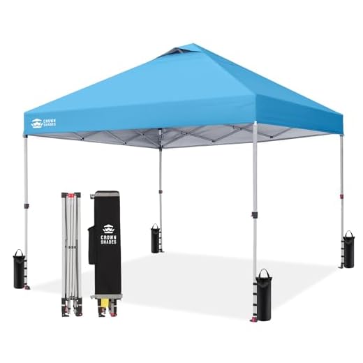 Best market umbrella sunbrella Crown Shades 10x10 Pop Up Canopy