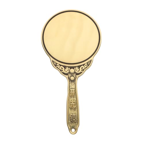 Miroir Bagua en cuivre de 15 cm, un ornement mural Feng Shui de prestige