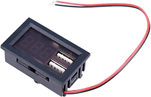 dual digital dc panel meters - Mini Voltage Meter DC 12V Digital Display Voltmeter Battery Tester Panel for Car Motorcycle Vehicle Dual USB 5V2A Output