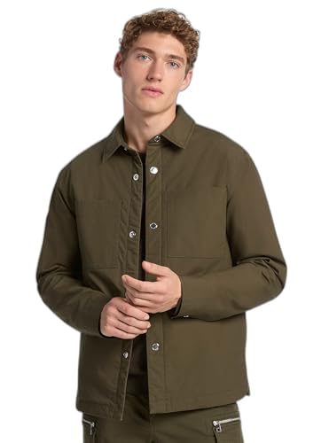Michael Kors Men's Padded Shirt Jacket, Ivy, XS at Amazon Men's