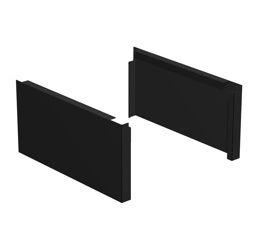Lozier 19” Contoured Base End Trim for Gondola Shelving Unit & Retail Display Shelves | Retail Display & Gondola Accessories | Made for Use Low Base
