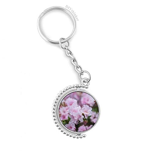 Clés anneau porte-keyholder rose blanc rotatif multicolore pour trousseau