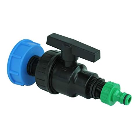 Adaptador IBC de grifo con válvula de bola de polipropileno, 2 unidades Cover