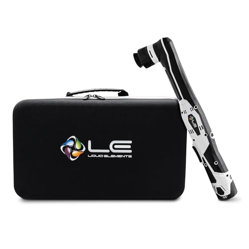 Liquid Elements Mini Poliermaschine A1000 V4 kabellose 90W Poliermaschine Auto mit Exzenter & Rotation inkl. 4 Aufsätze + 5 Geschwindigkeitsstufen