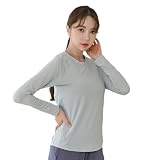 [Karsaer] ヨガウェア トップス 長袖tシャツ レディース スポーツ フィット ランニング ジム ピラティスウェア ホットヨガ 吸汗速乾 UVカット yoga A0058