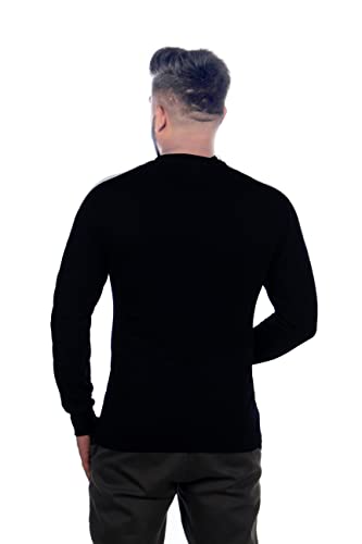Image of Men's Full-Sleeves Round Neck T-Shirt- Soft and Comfortable