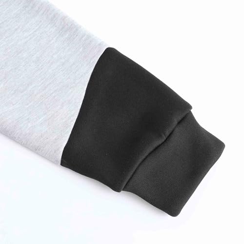 Men's Hoodies Fashion Color Block Long Sleeve Pullover Sweatshirt Loose Fit Soft Comfy Casual Fall Winter Clothes4