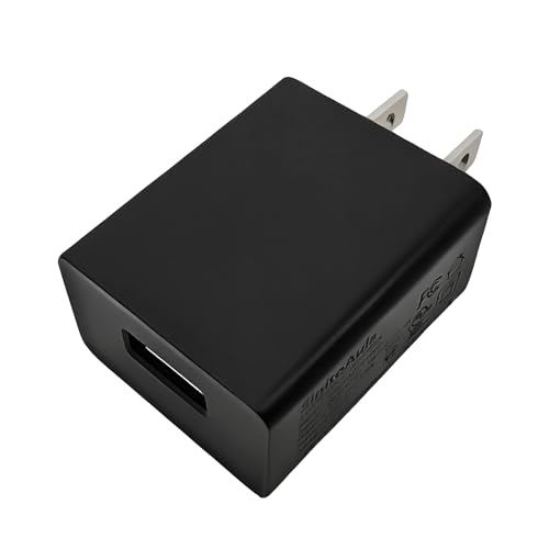 SinitoAula 5V1A Power Adapter Plug for Wall Outlet (UL Certified Black 1pcs) 5W USB Charger Block for Cell Phones Tablets Earphones Power Banks Smart Wearables Toys and More Electronic Gadgets