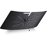 Ice-Shield 車用フロントガラスサンシェード [Altima 2013-2025/CX-5 2017-2025/CX-50 2023-2025] [100% サンブロック グラスファイバー傘フレーム] フロントウィンドウ 傘 サンシェード