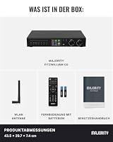 Majority Fitzwilliam Connect CD HiFi CD Player mit Bluetooth und Spotify – Ansicht 7