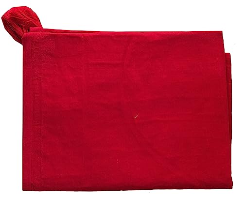 Image of Ekam Art Rajasthani Handmade Heavy Elephant Embroidery Cotton Patchwork Tapestry Cotton Wall Decor Hanging Beaded Tapestries Home Living Room Decor 40 x 60 Inch (Red)