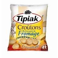 TIPIAK - Croûtons Fromage 90G - Lot De 4