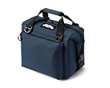 AO Coolers Caravan Canvas Soft Cooler with High-Density Insulation, Oversized Storage Pockets, Navy, 12-Can