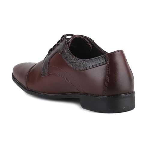 Image of Red Chief Leather Formal Derby Shoes for Men