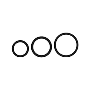 EasyToys Penisringen cockringset met drie verschillende ringmaten – zwart seksspeelgoed