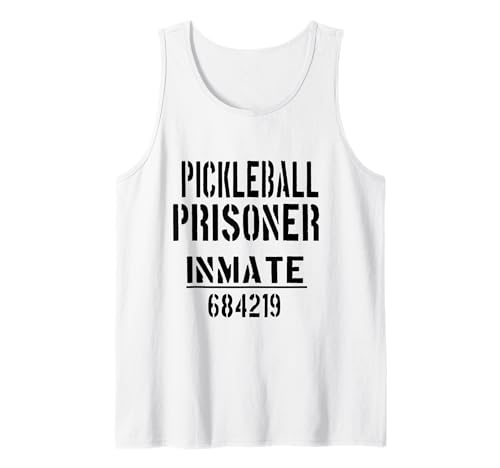 Disfraz de Pickleball para Halloween, prisionero divertido Camiseta sin Mangas