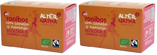 Alternativa 3 011103 - Rooibos Naranja-Canela Bio Alternativa, 20 bolsitas (Paquete de 2)