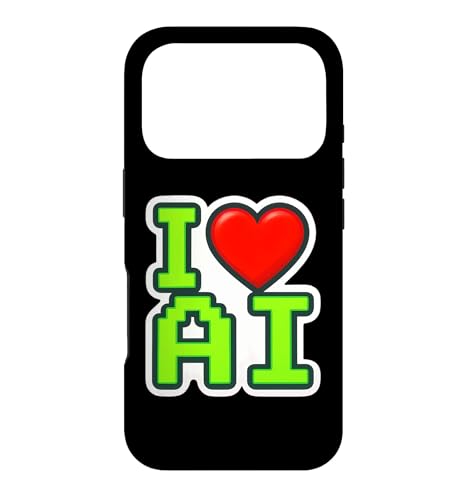 I Love AI Heart �l�H�m�\���G���W�j�A �X�}�z�P�[�X iPhone 17 Pro �p