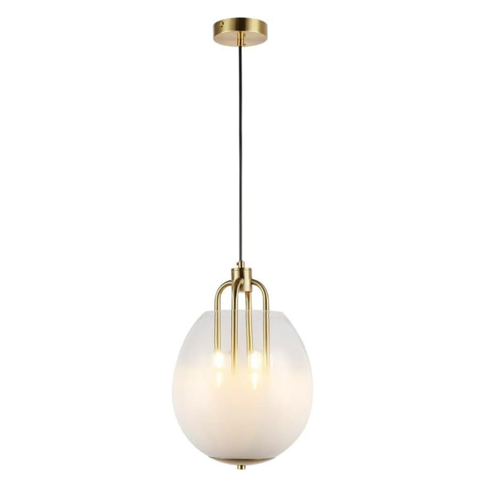 Suspension Nordique en Verre E14 à 4 Lumières | Lustre de Table Moderne