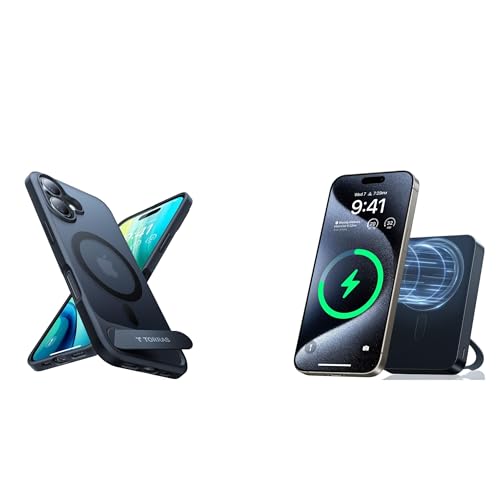 TORRAS Ostand 10,000mAh QI2 Magnetic Battery Pack with Stand & Magnetic Case — Buy Together to Save 15%