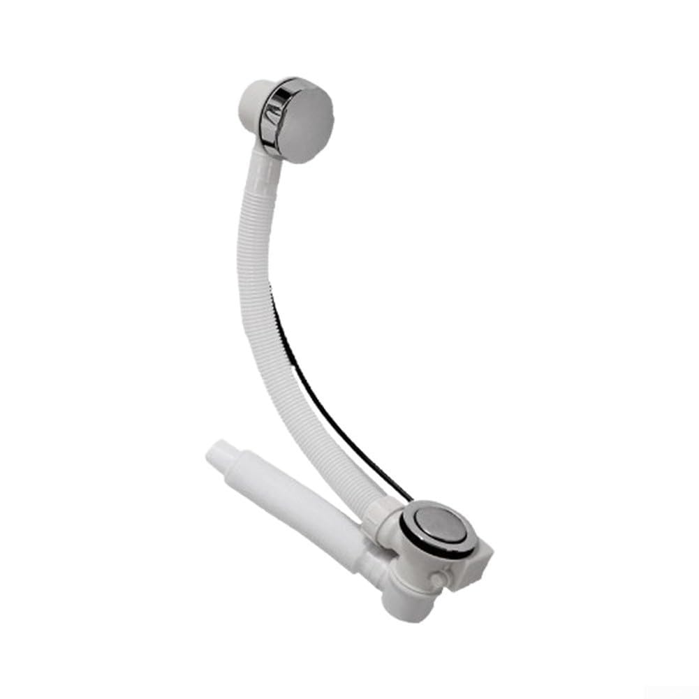 Desagüe Baño con Rebosadero 48cm ABS Desagüe Baño con Rebosadero(white)