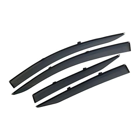 K - KONNEKT Wind Deflector Set for Toyota Prius | Set of 4 Pcs - Front and Rear | 2016-2020 (Black) Cover