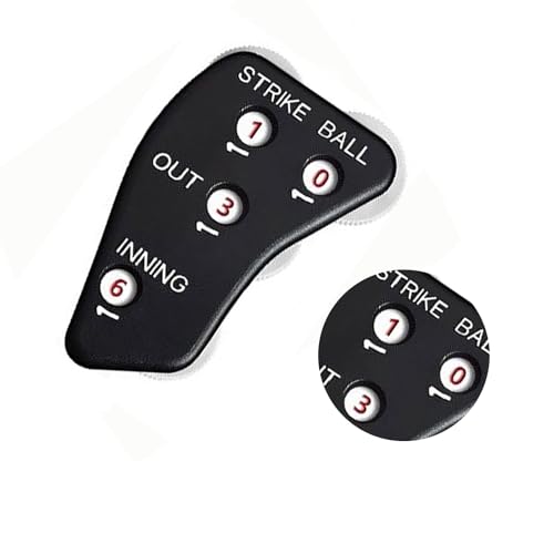 XAGMODSHN Practical Baseball Counter Clickers 4 Wheel Umpire Indicators Comfortable Grip Handheld Softball Game Baseball Clickers